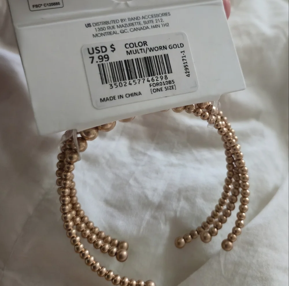 Forever 21 Gold Beaded Bracelet